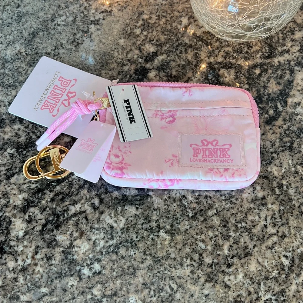 Pink x LoveShackFancy Zip Card Case